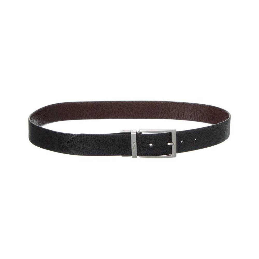 Hugo Boss Ollie Reversible Leather Belt, Black
